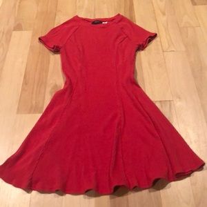 BDG Dark Pink Ribbed Mini Dress